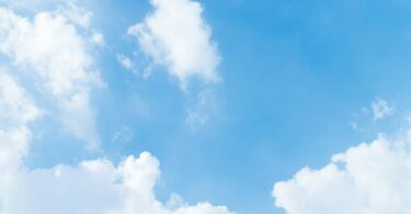 clear clean fresh blue color sky with fluffy soft white cloud
